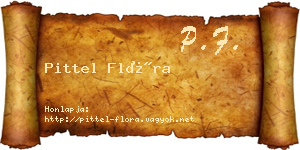 Pittel Flóra névjegykártya